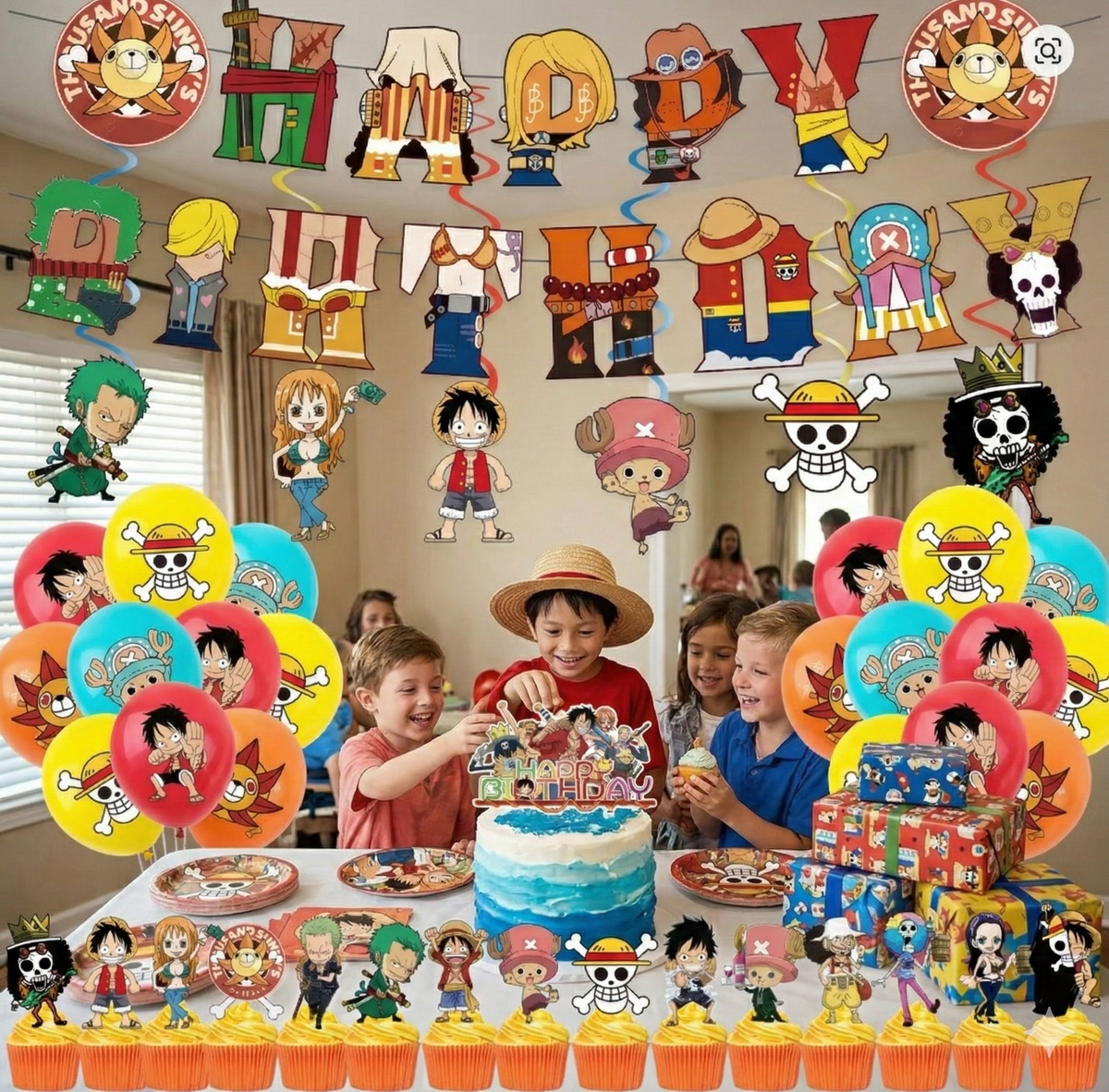 Kit Décoration Anniversaire One Piece – Pack Complet