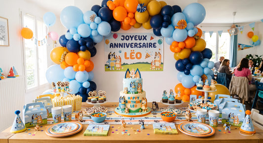 COMMENT ORGANISER UN ANNIVERSAIRE BLUEY : DÉCORATION, JEUX ET KIT COMPLET