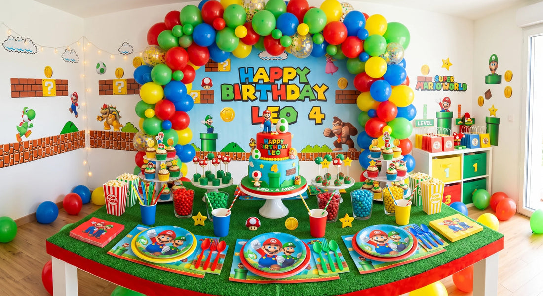 COMMENT ORGANISER UN ANNIVERSAIRE MARIO ET LUIGI : DÉCORATION, JEUX ET KIT COMPLET