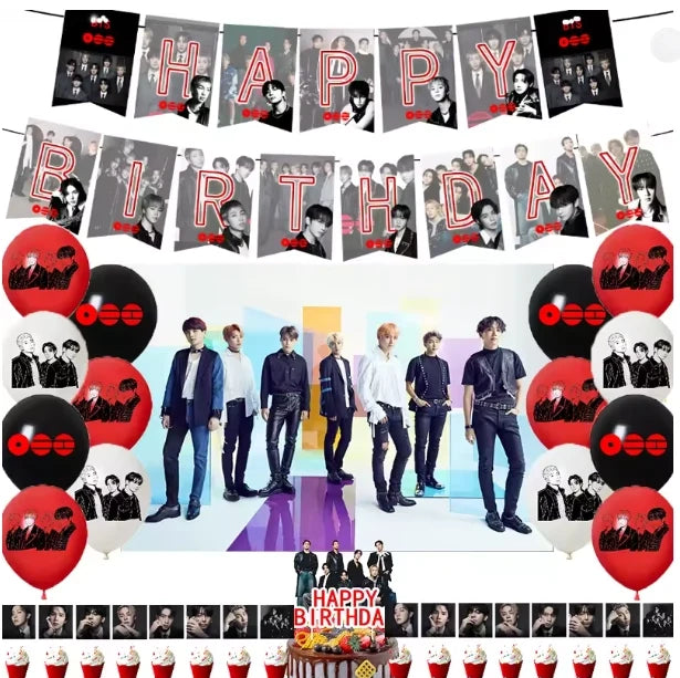 Jeux et animations pour un anniversaire BTS avec kit de décoration K-Pop