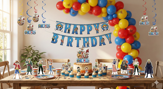 Anniversaire One Piece : déco, jeux et kit complet