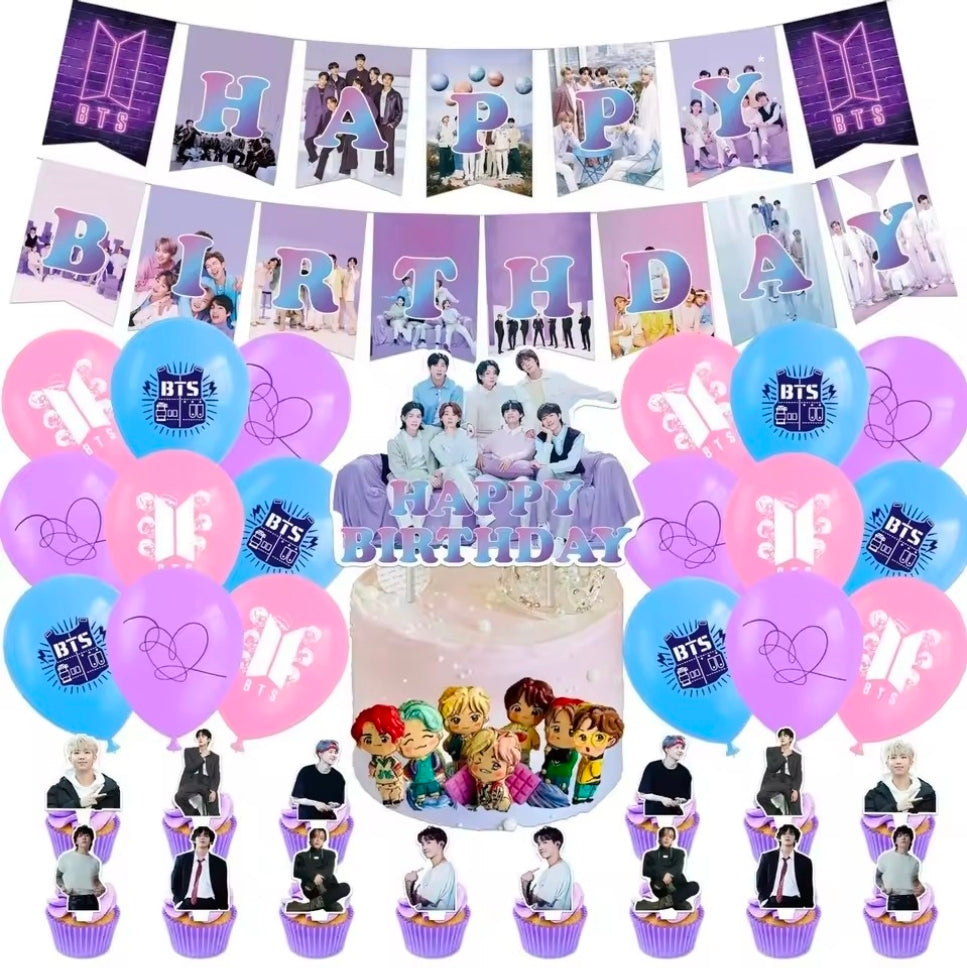 Kit complet rose et violet du group BTS