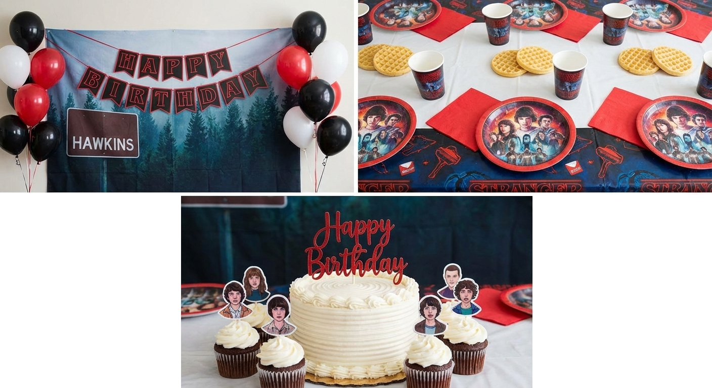 Kit de Fête d'Anniversaire "Stranger Things" - Pack Deluxe Complet