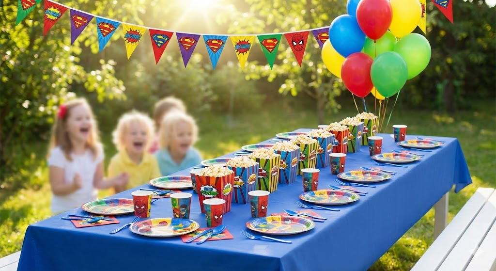 Méga Pack Anniversaire Super-Héros XXL – 191 Pièces